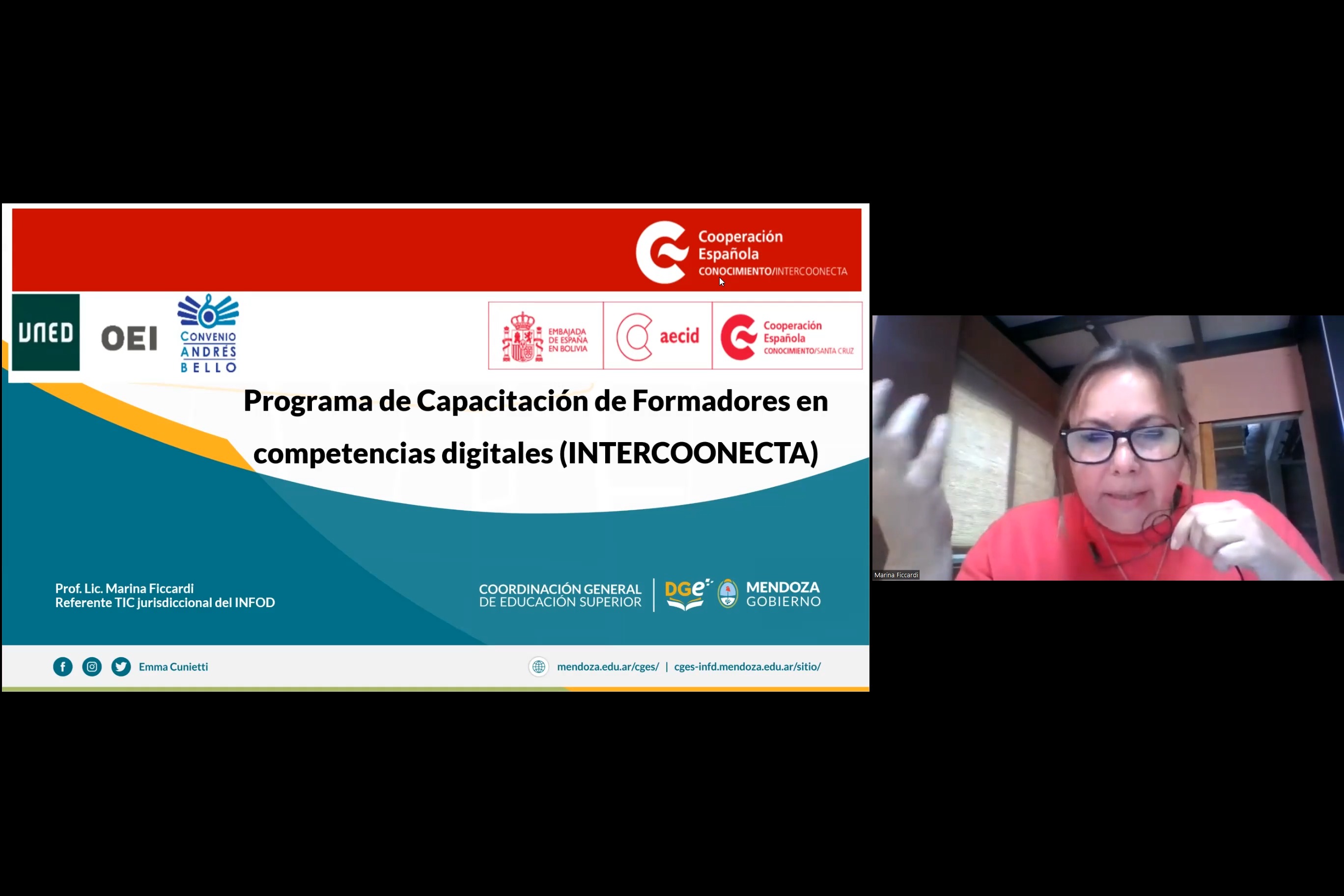 Programa de capacitación de formadores en competencias digitales INTERCOONECTA