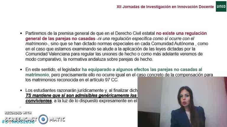 111. Línea 1. Uniones de hecho versus concubinato en la práctica judicial Línea 1º. Metodologías activas en el proceso de enseñanza aprendizaje
