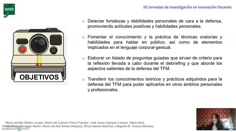 041. Línea 4.Briefing y debriefing en la defensa del Trabajo Fin de Máster: aplicando la simulación en postgrado