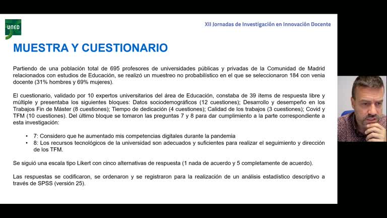 046. Línea 4. TFM durante la pandemia: competencias digitales de los docentes y recursos tecnológicos