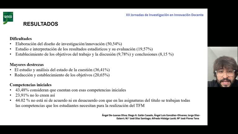 043. Línea 4. Dificultades y destrezas del estudiantado en la realización de trabajos fin de máster de Educación