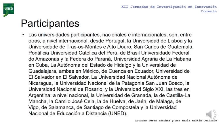 076. Línea 4. Red de colaboración horizontal entre docentes e investigadores sobre prácticum y tecnología (REDTICPRAXIS)