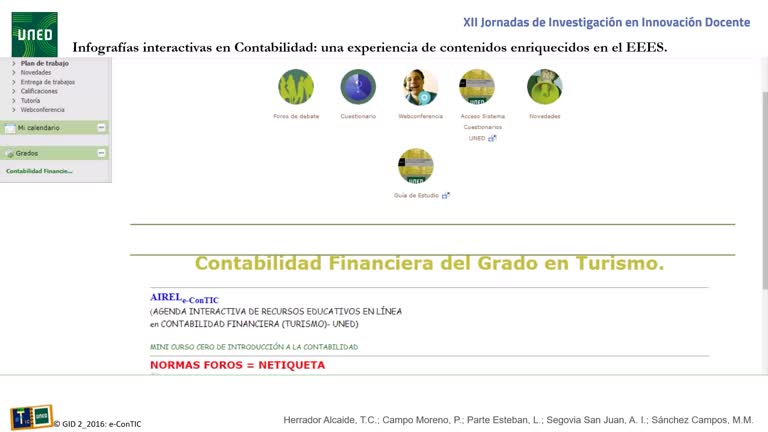 093. Línea 7. Infografías interactivas en Contabilidad: una experiencia de contenidos enriquecidos en el EEES
