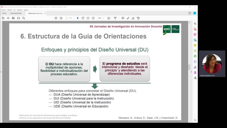 105. Línea 2. Elaboración de una Guía de orientaciones para integrar el enfoque inclusivo en las asignaturas del Grado de Educación Infantil