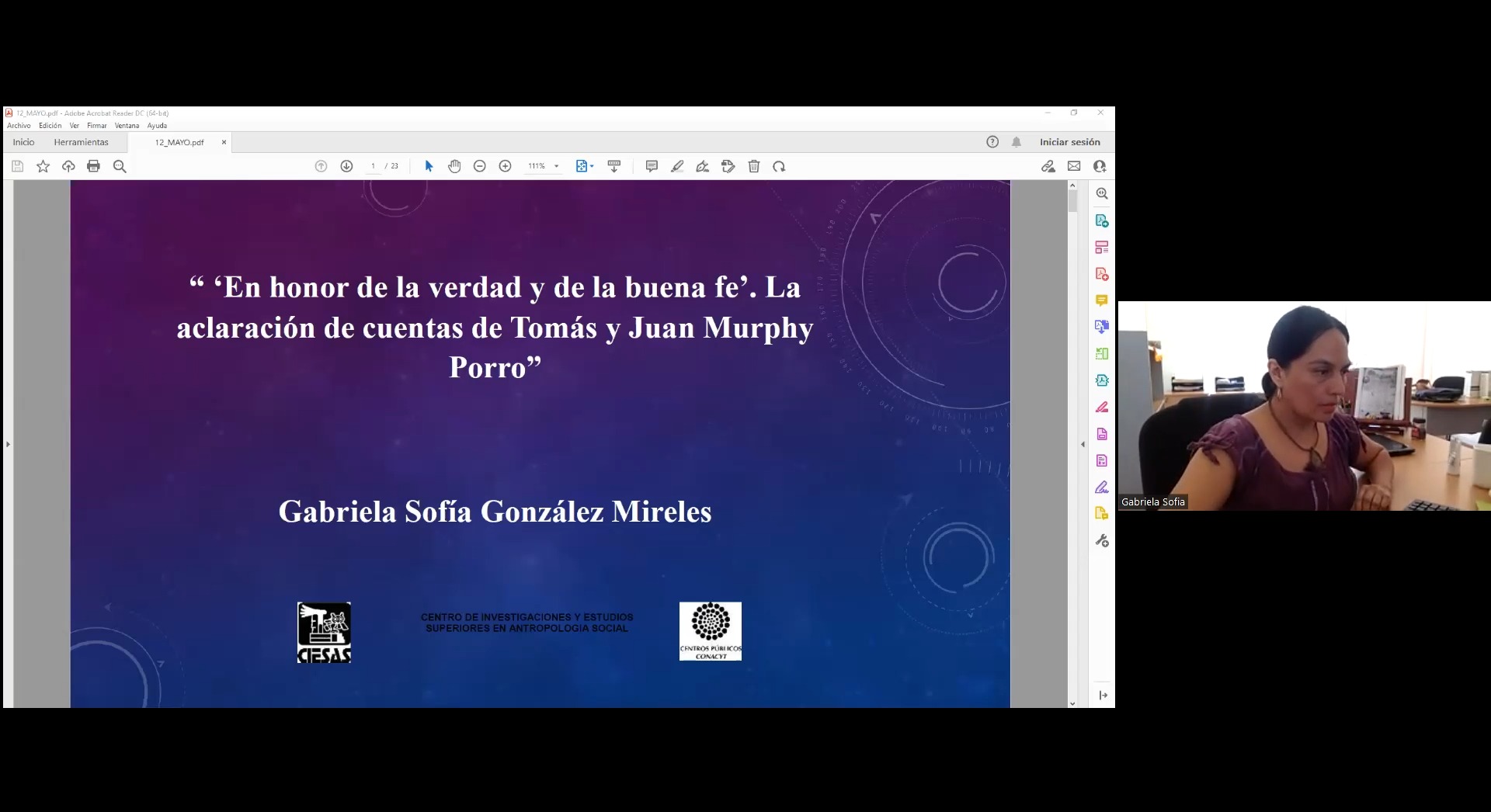 En honor de la verdad y de la buena fe`. La aclaración de cuentas de Tomás y Juan Murphy Porro