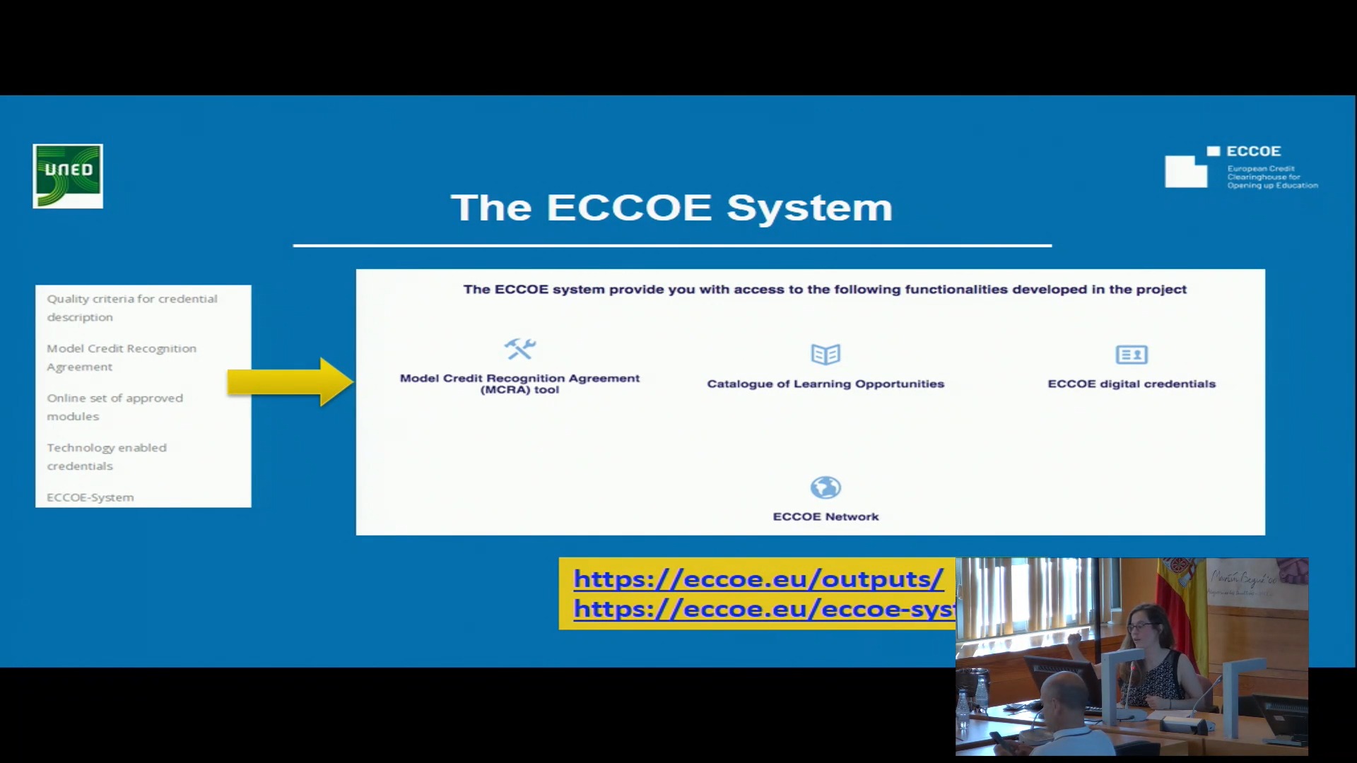 A Practical Solution to Micro-credentials: The ECCOE System