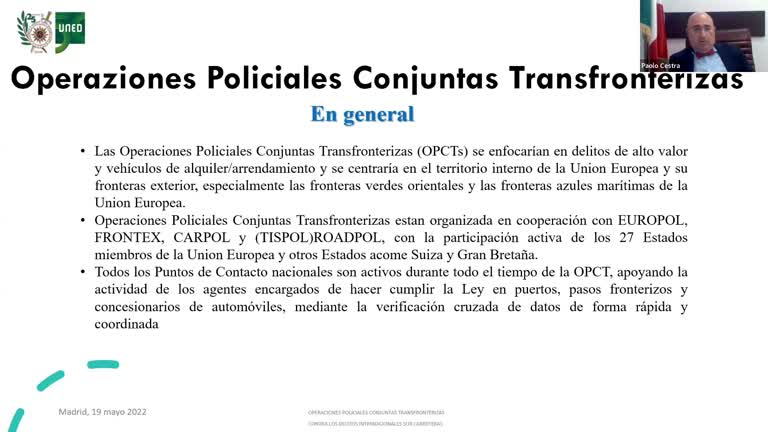 Operaciones Europeas Transfronterizas de la Policía de Tráfico
