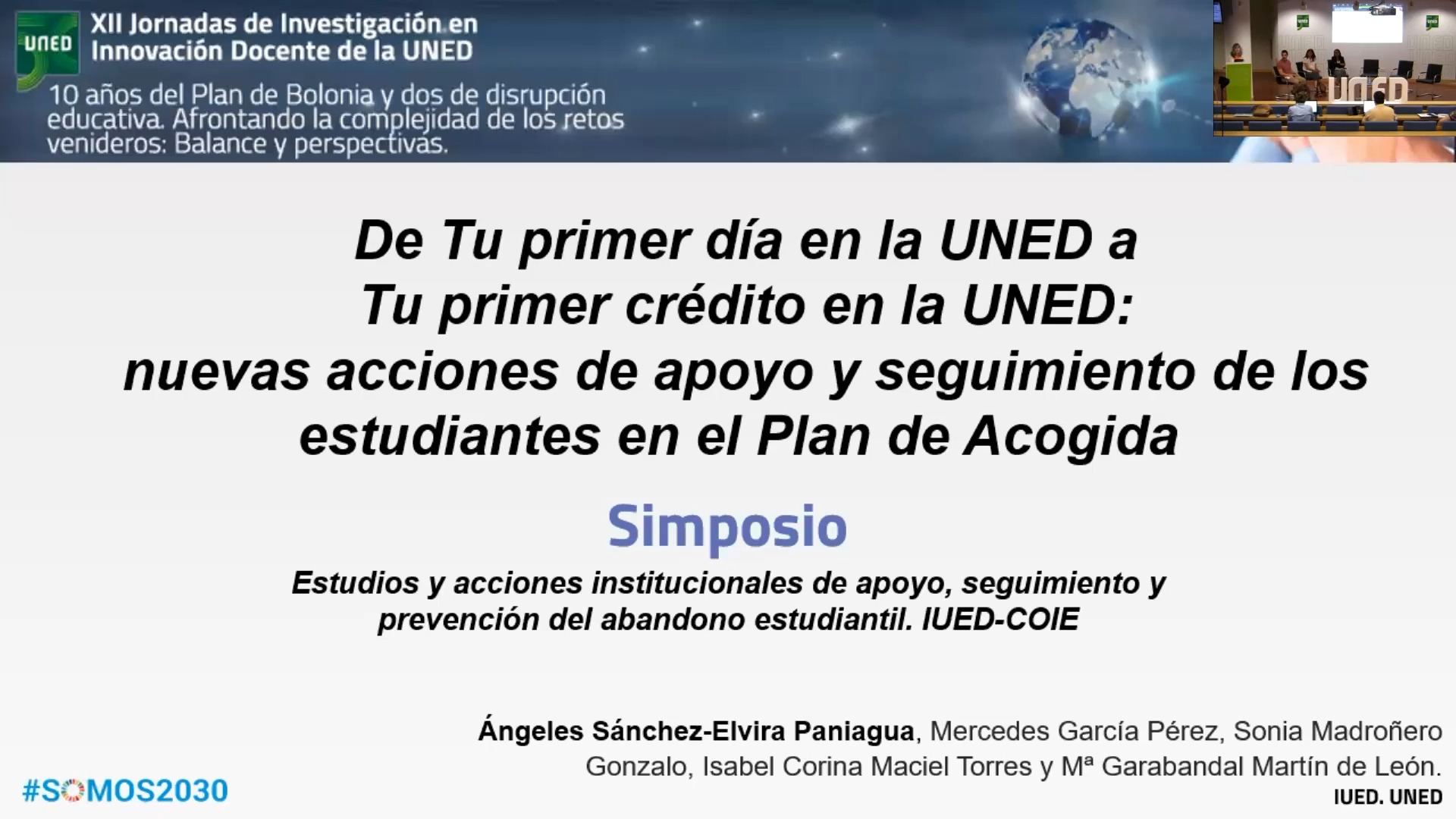 De Tu primer dia en la UNED a Tu primer crédito en la UNED: nuevas acciones de apoyo y seguimiento de los estudiantes en el Plan de Acogida