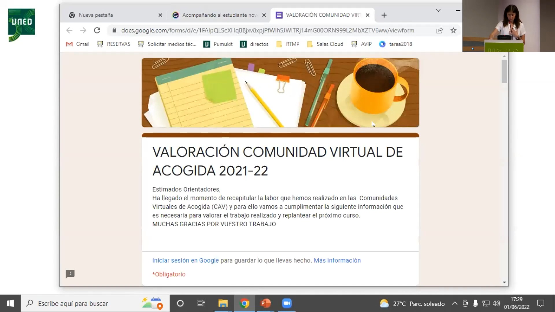 Acompañando al estudiante novel de la UNED