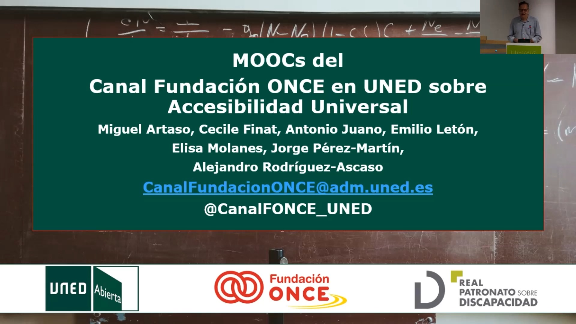 MOOCs Canal Fundación ONCE-UNED sobre Accesibilidad Universal 