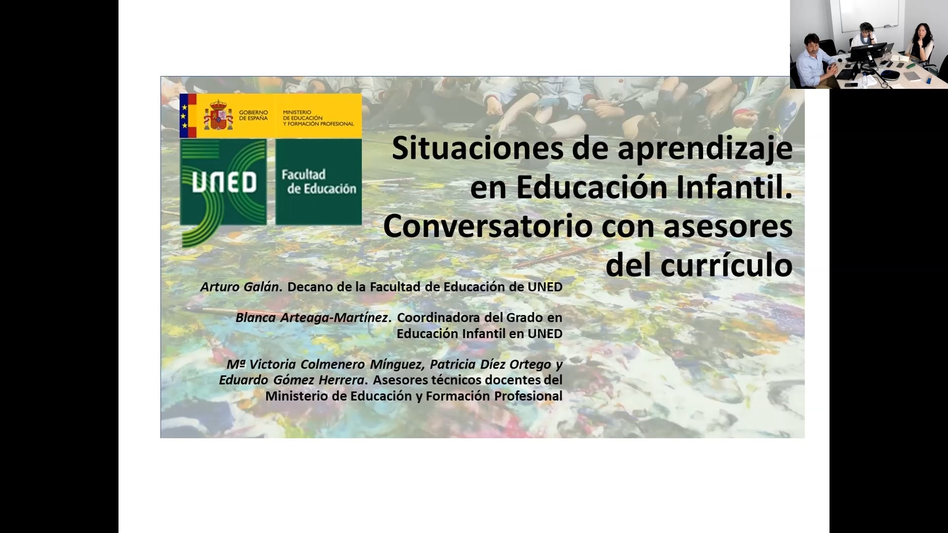 Situaciones de aprendizaje en Educación Infantil. Conversatorio con asesores del currículo