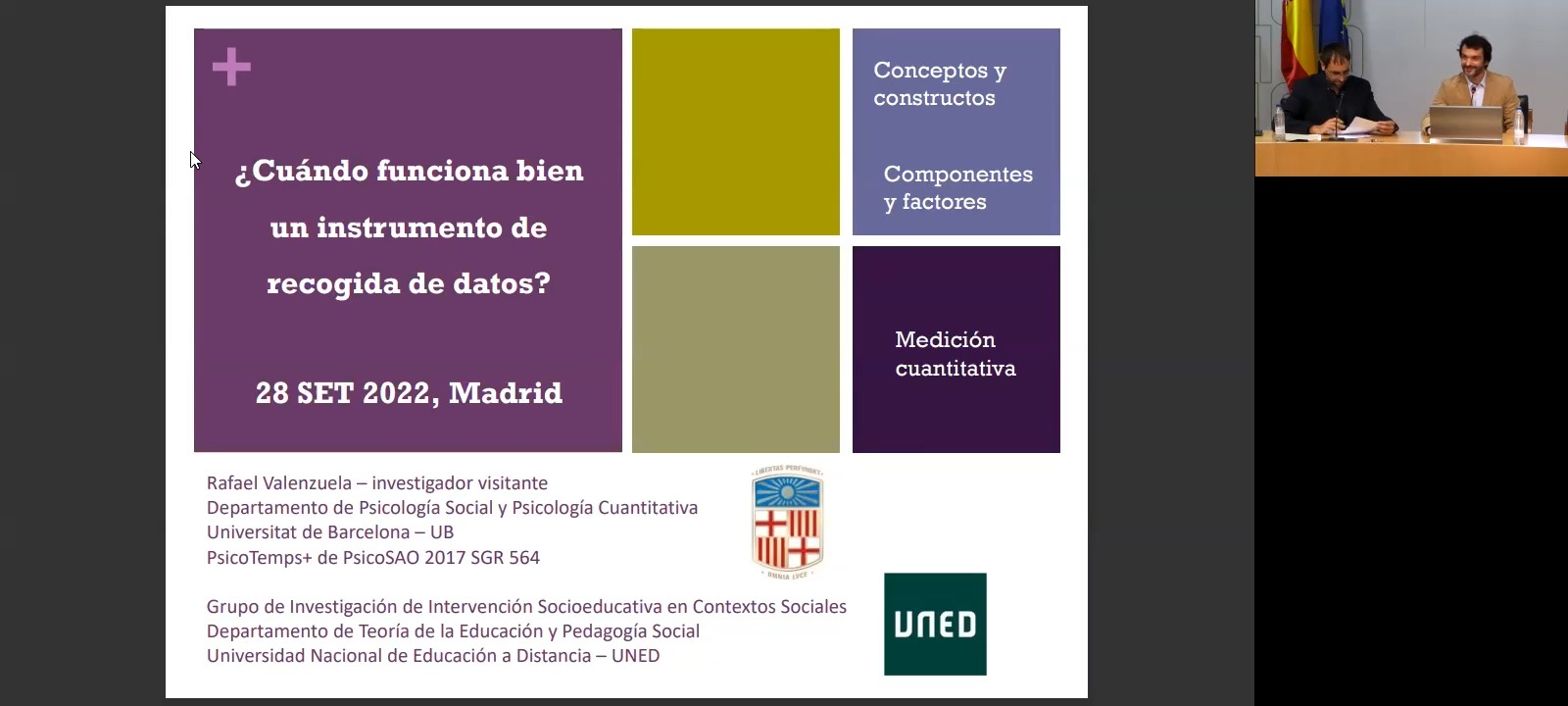 ¿Cuándo funciona bien un instrumento de recogida de datos? Conceptos, constructos, componentes y factores en la medición cuantitativa