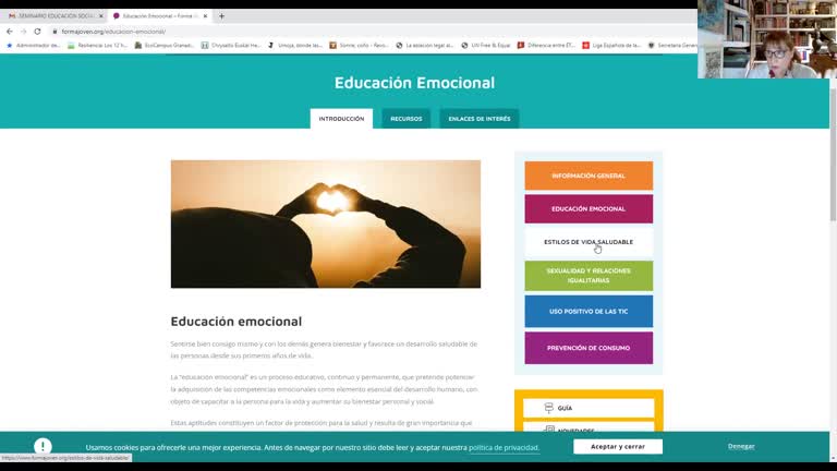 Educación para la Salud y la juventud:sexualidad e igualdad