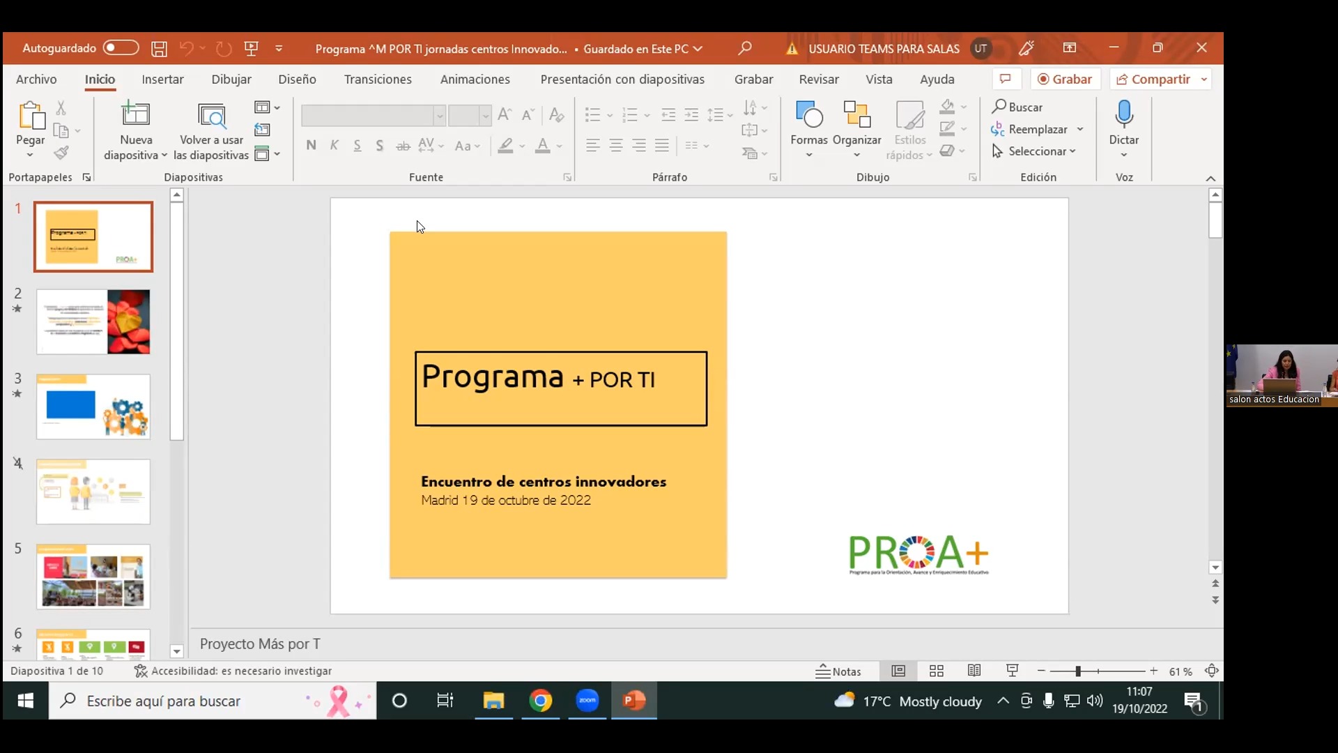 Programa "Más por Ti" sobre regulación emocional