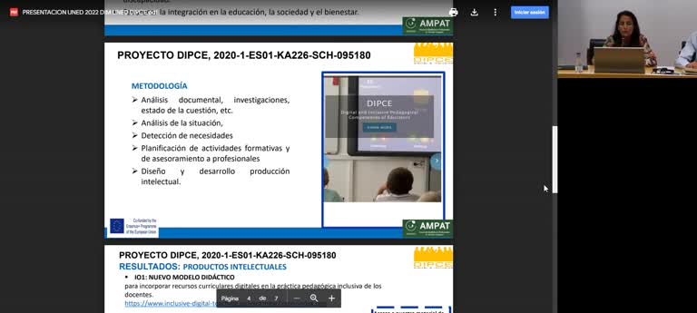 Educación e innovación. Resultados dipce, recursos digitales y aprendizaje inclusivo