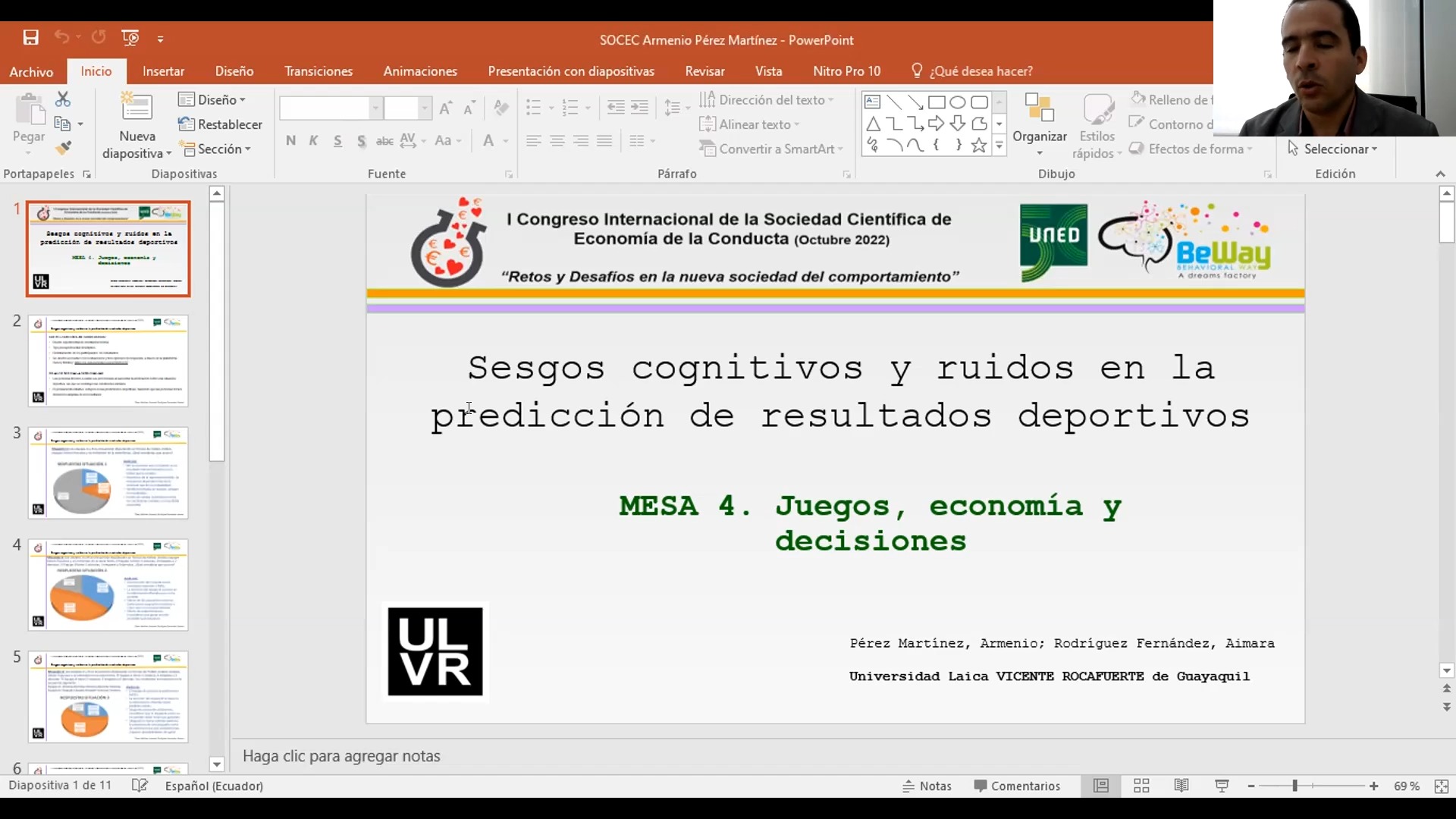 Sesgos cognitivos y ruidos en la predicción de resultados deportivos