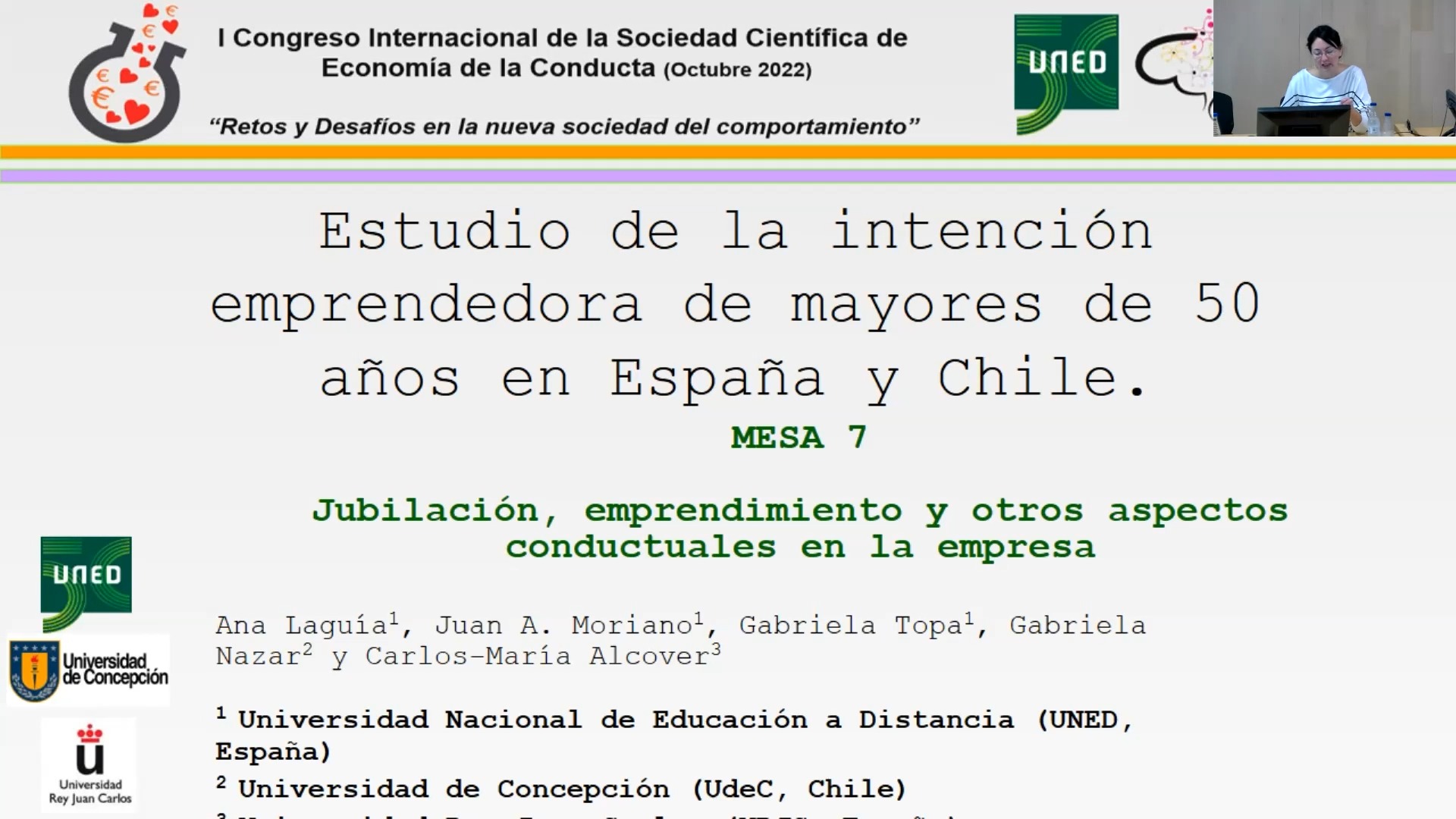 Estudio de la intención emprendedora de mayores de 50 años en España y Chile