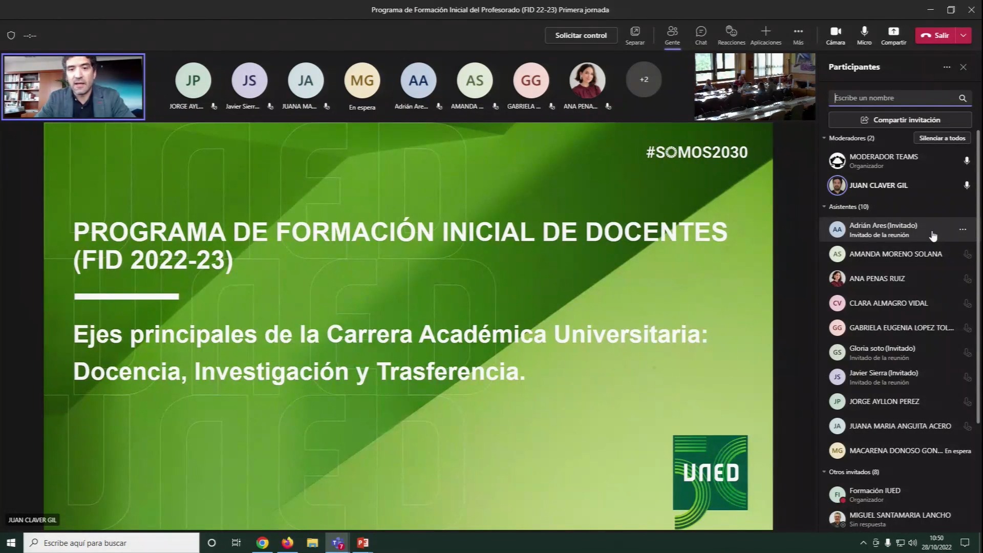 Desarrollo profesional del profesorado I: Hitos en la carrera del profesor universitario