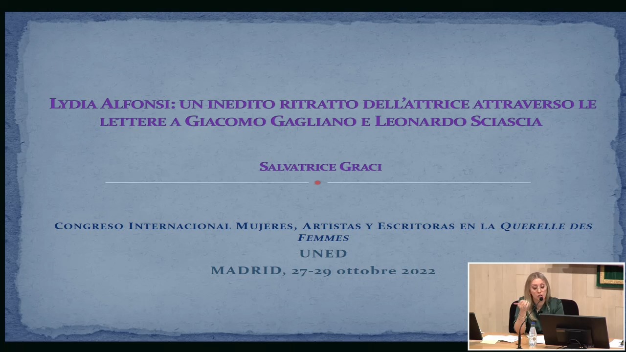 Lydia Alfonsi: un inedito ritratto dell’attrice attraverso le lettere a Giacomo Gagliano e Leonardo Sciascia.