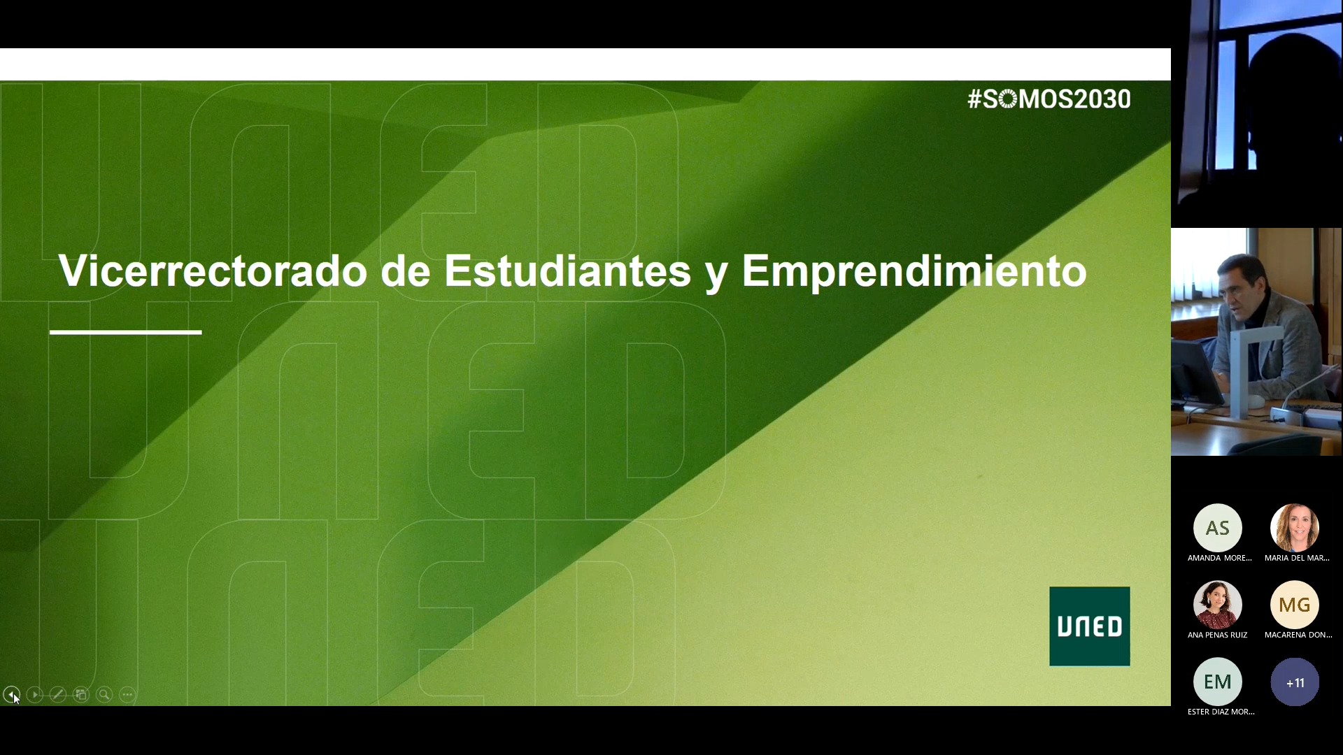 Presentación del Vicerrectorado de Estudiantes