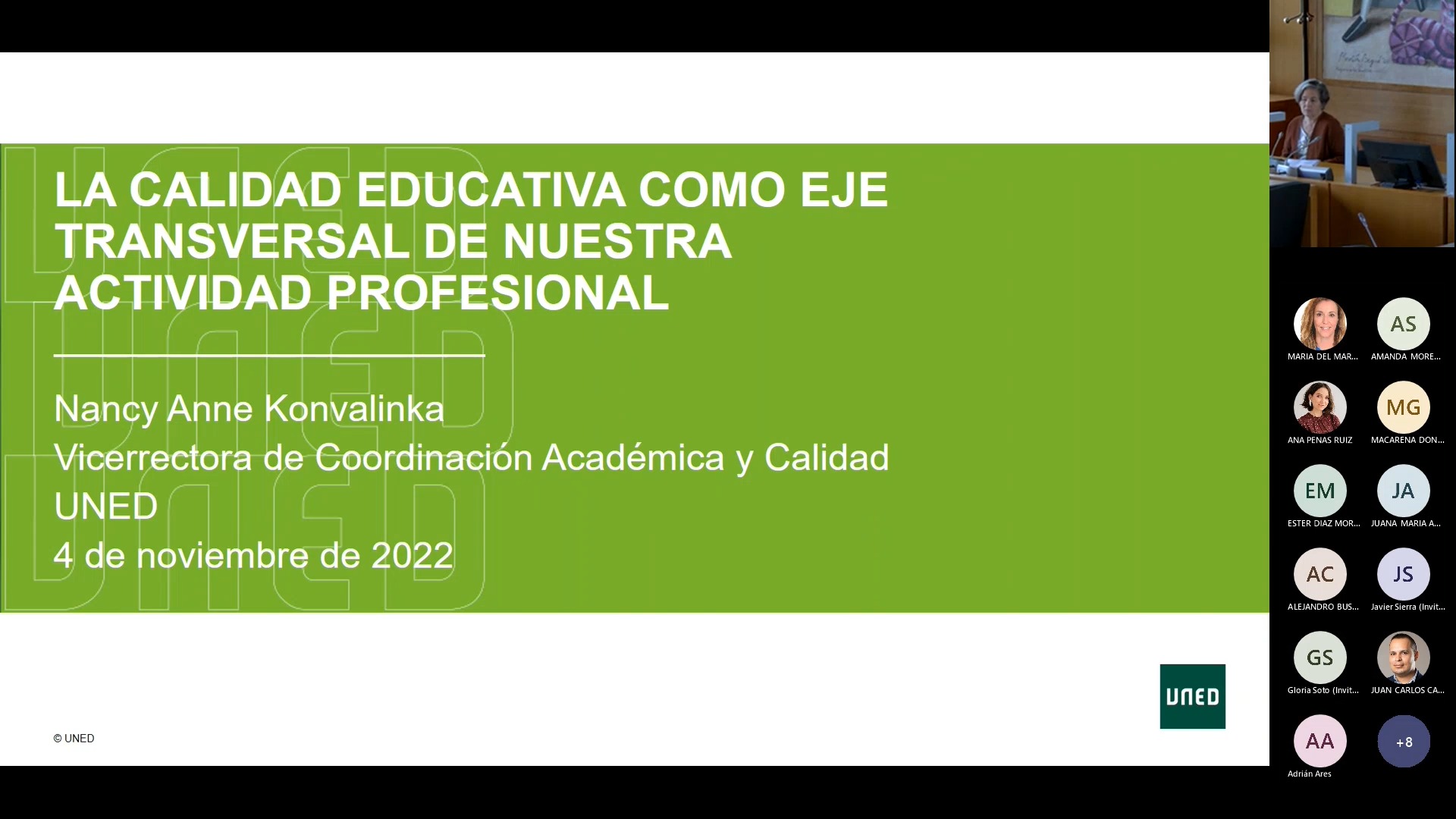 La calidad educativa como eje transversal de nuestra actividad profesional
