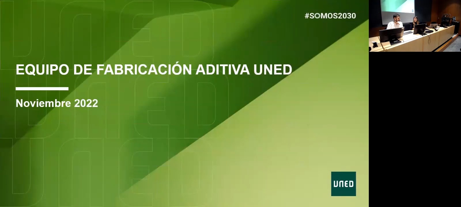 Presentación del Equipo de Investigación en Fabricación Aditiva de la UNED y sus actividades principales