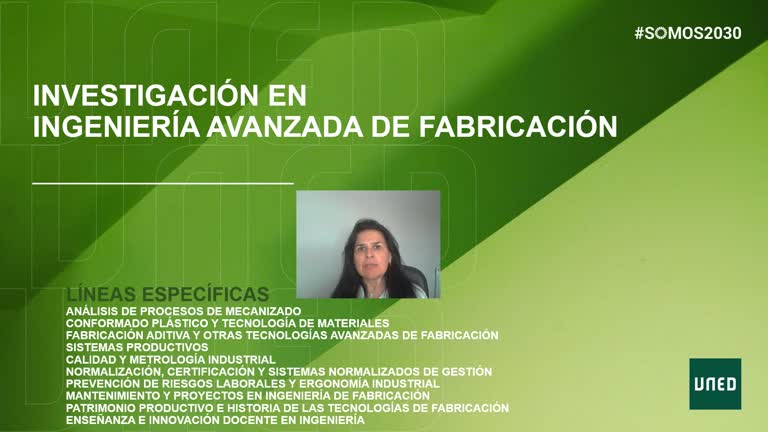 Presentación de la jornada sobre Investigación en Ingeniería Avanzada de Fabricación