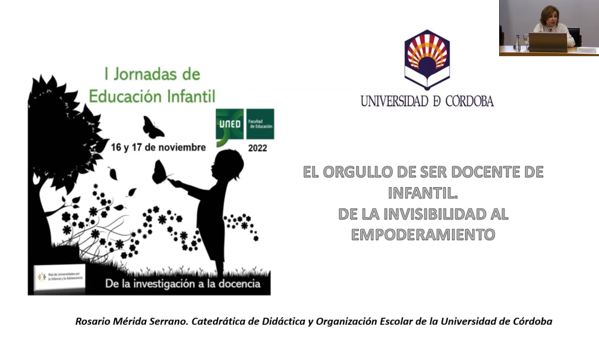 Ponencia 1: El orgullo de ser docente en Infantil. De la invisibilidad al empoderamiento