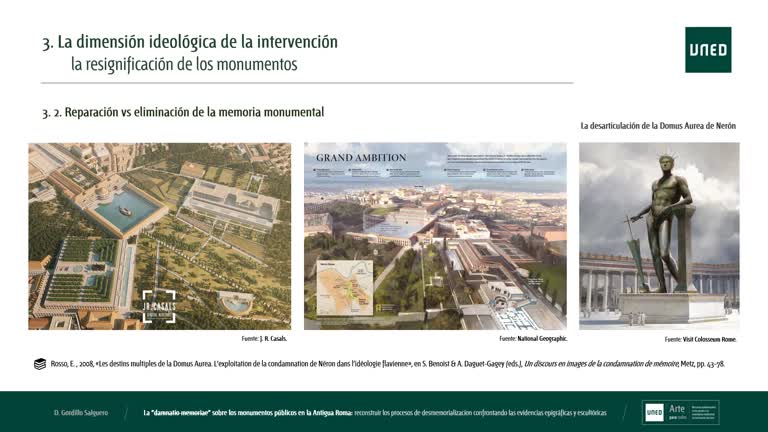 La "damnatio-memoriae" sobre los monumentos públicos en la Antigua Roma III