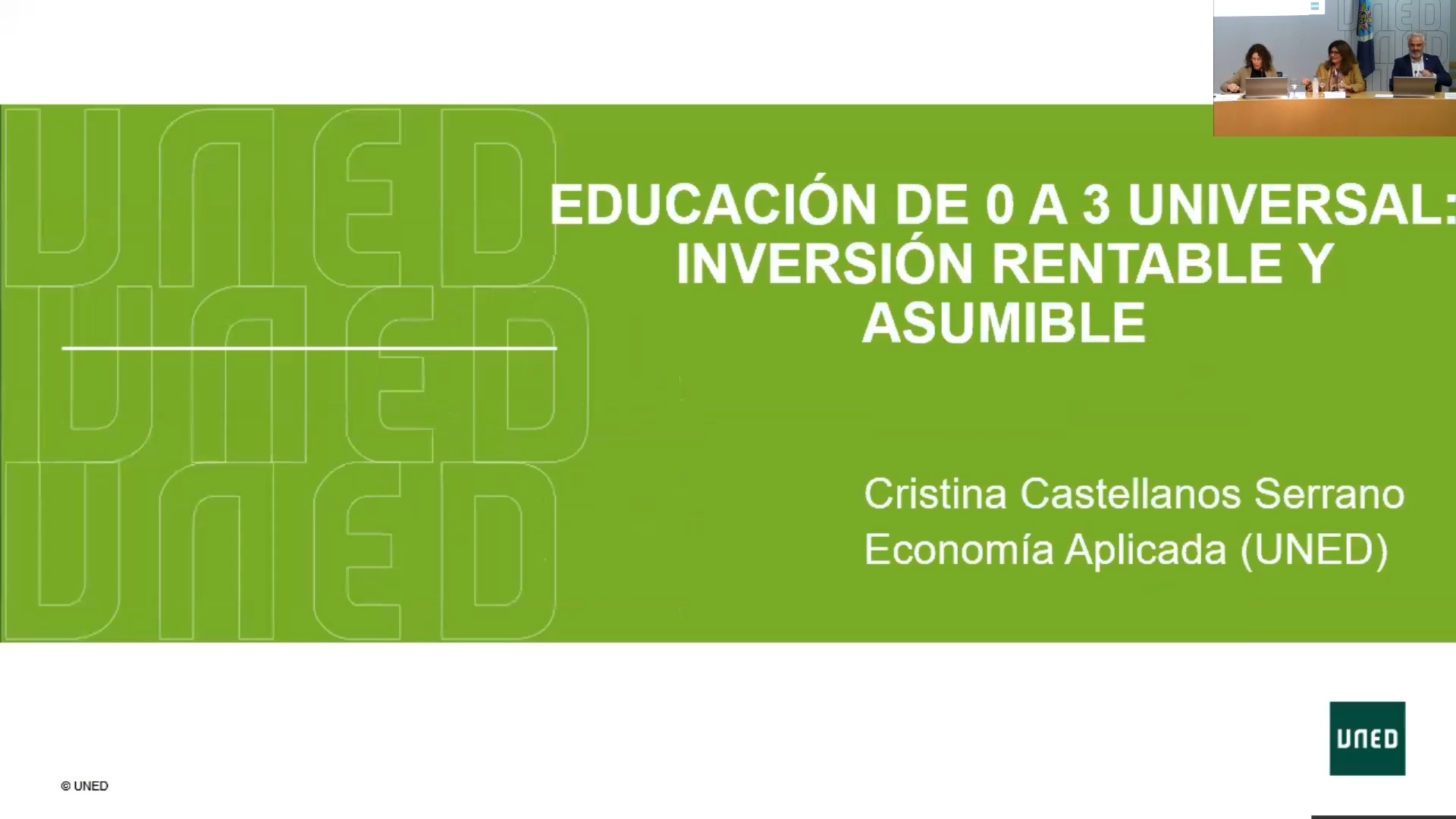 Educación de 0 a 3 universal: inversión rentable