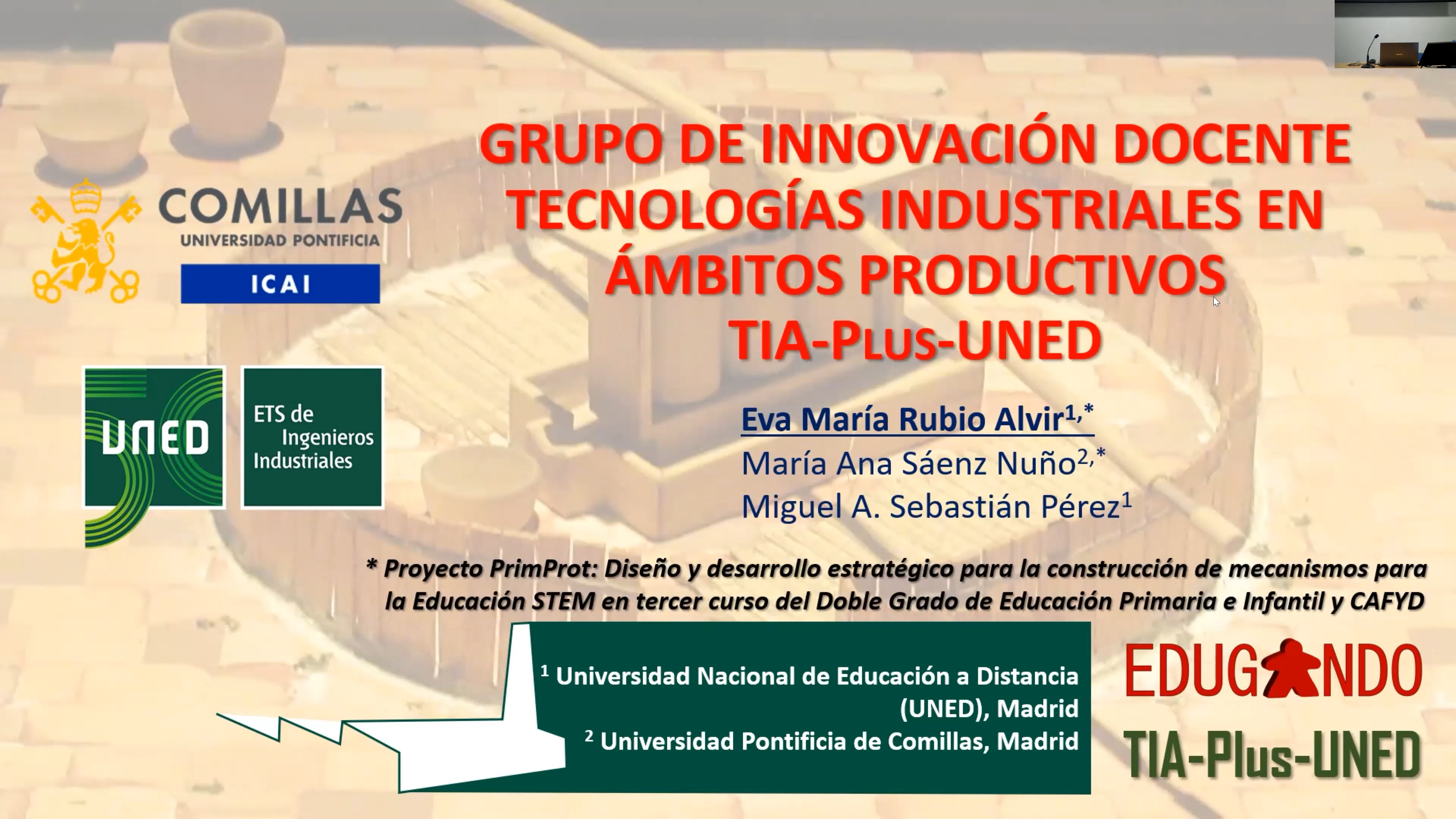 Grupo de Innovación Docente Tecnologías Industriales en Ámbitos Productivos TIA-Plus-UNED
