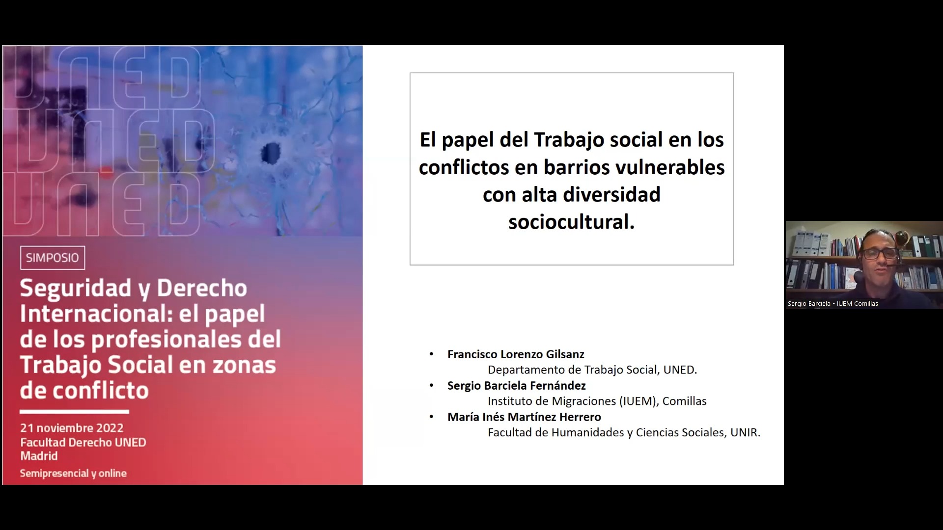 COMUNICACIÓN 1. El papel del Trabajo social en los conflictos en barrios vulnerables con alta diversidad sociocultura