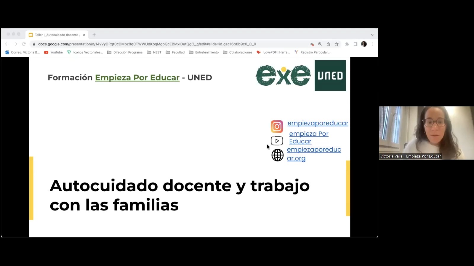 Autocuidado docente y trabajo con las familias