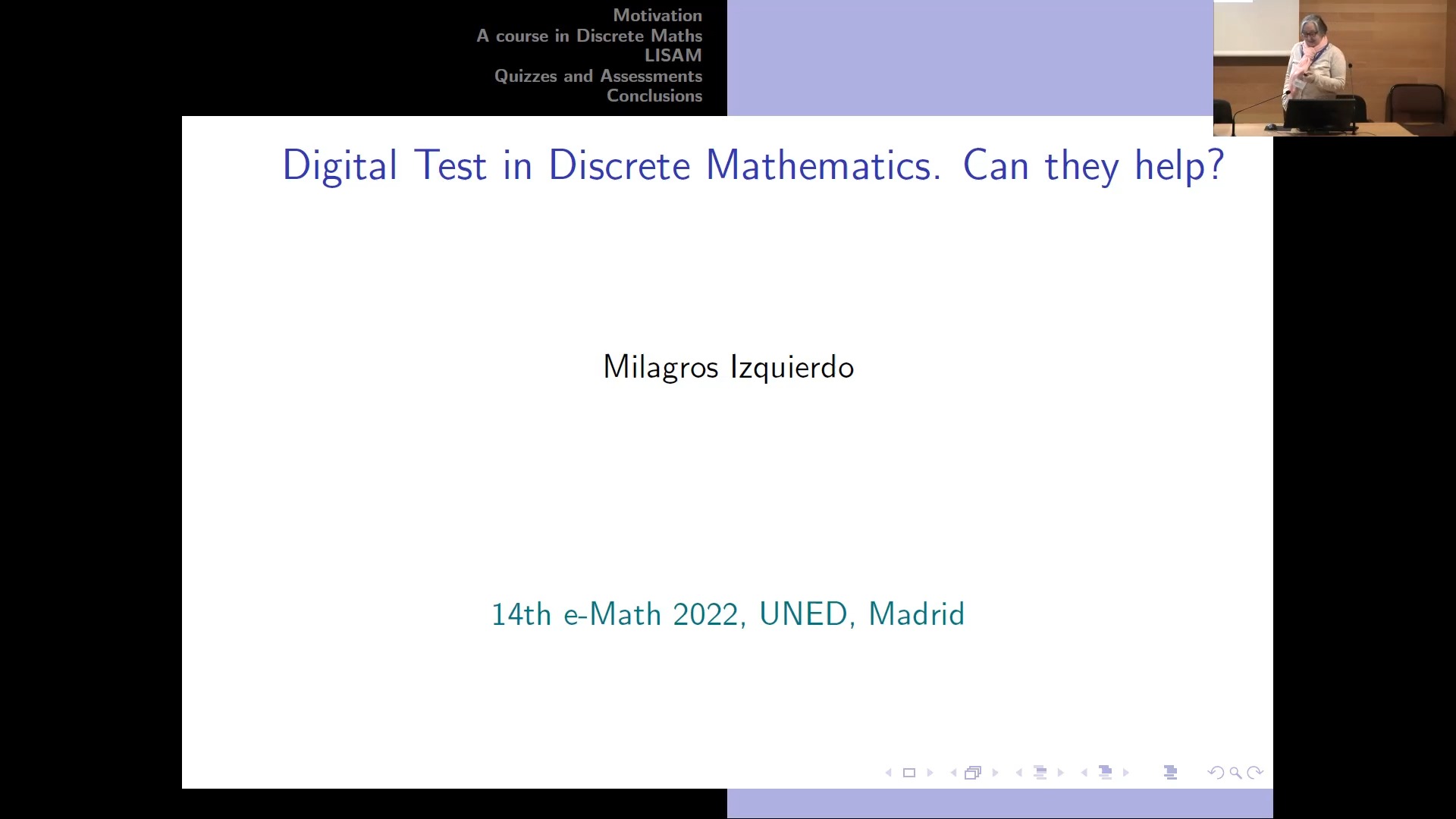 Digital Test in Discrete Mathematics. Can they help?
