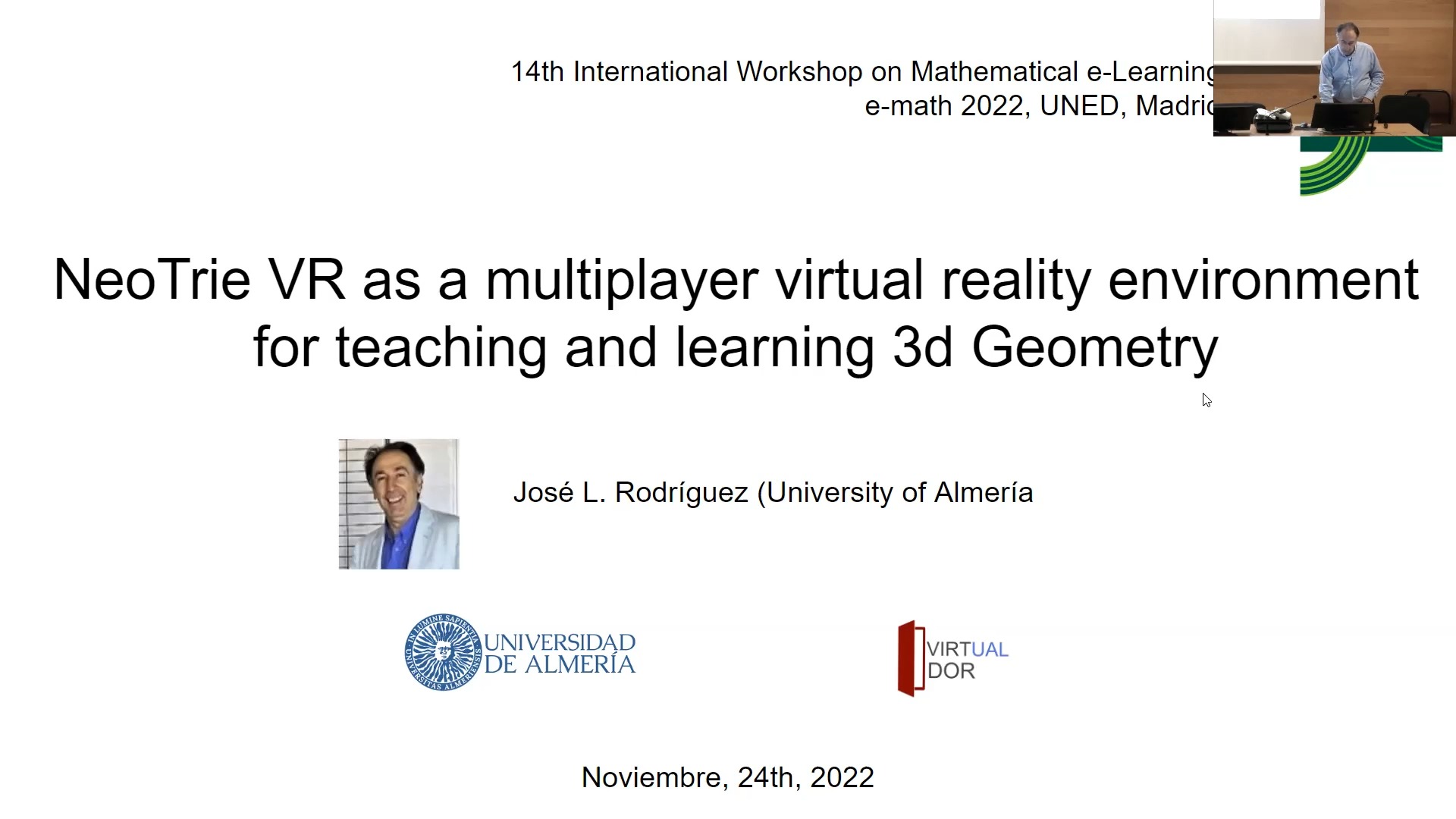 NeoTrie VR as a multiplayer virtual reality environment for teaching and learning 3d Geometry