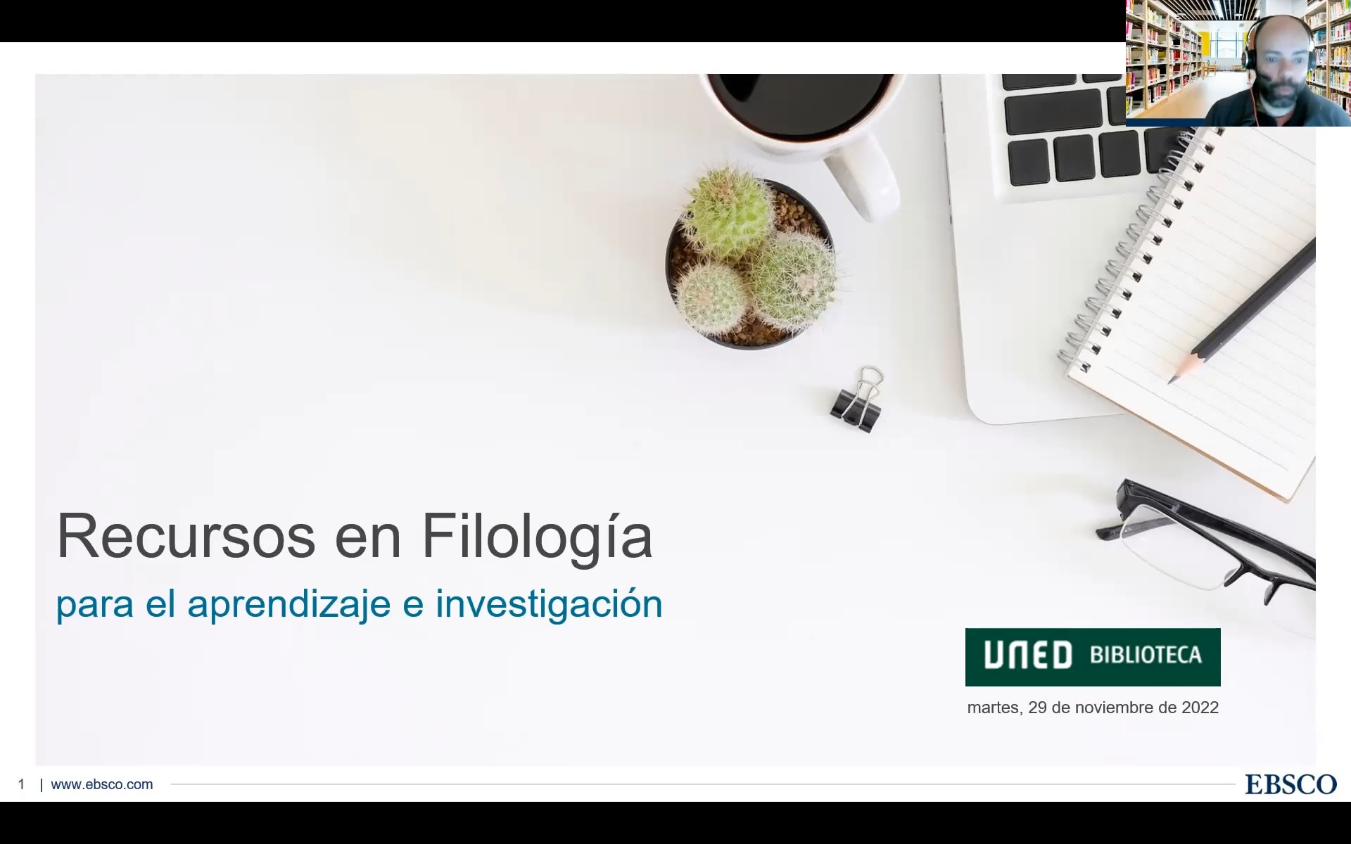 Recursos en Filología para el aprendizaje e investigación (plataforma de EBSCO)