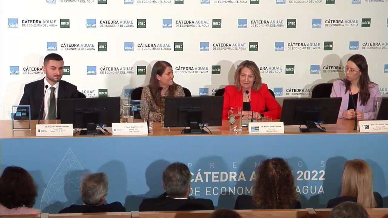 Entrega de los "Premios de la Cátedra Aquae 2022"
