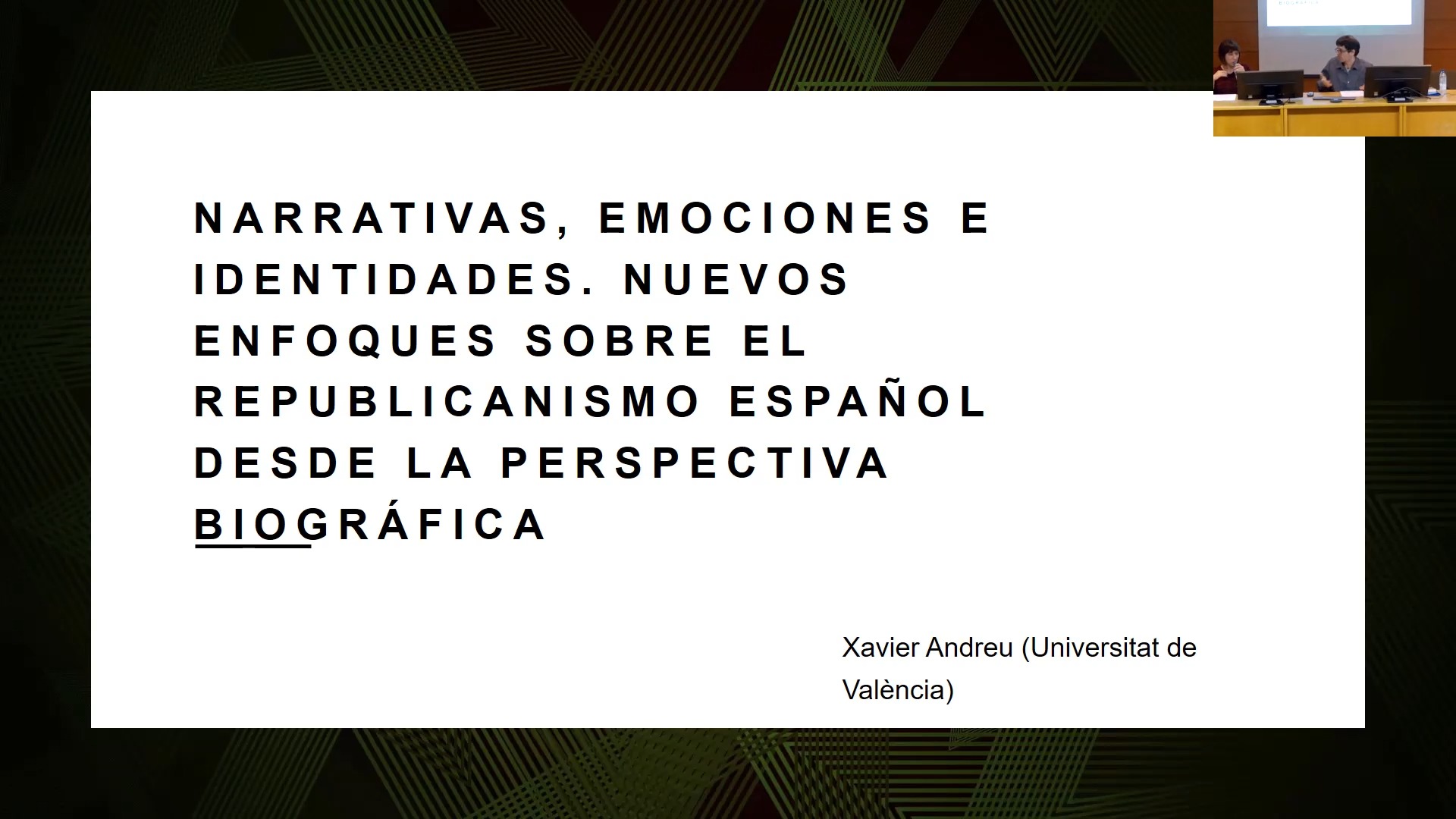 Narrativas, emociones e identidades: Nuevos enfoques sobre el republicanismo español desde la perspectiva biográfica
