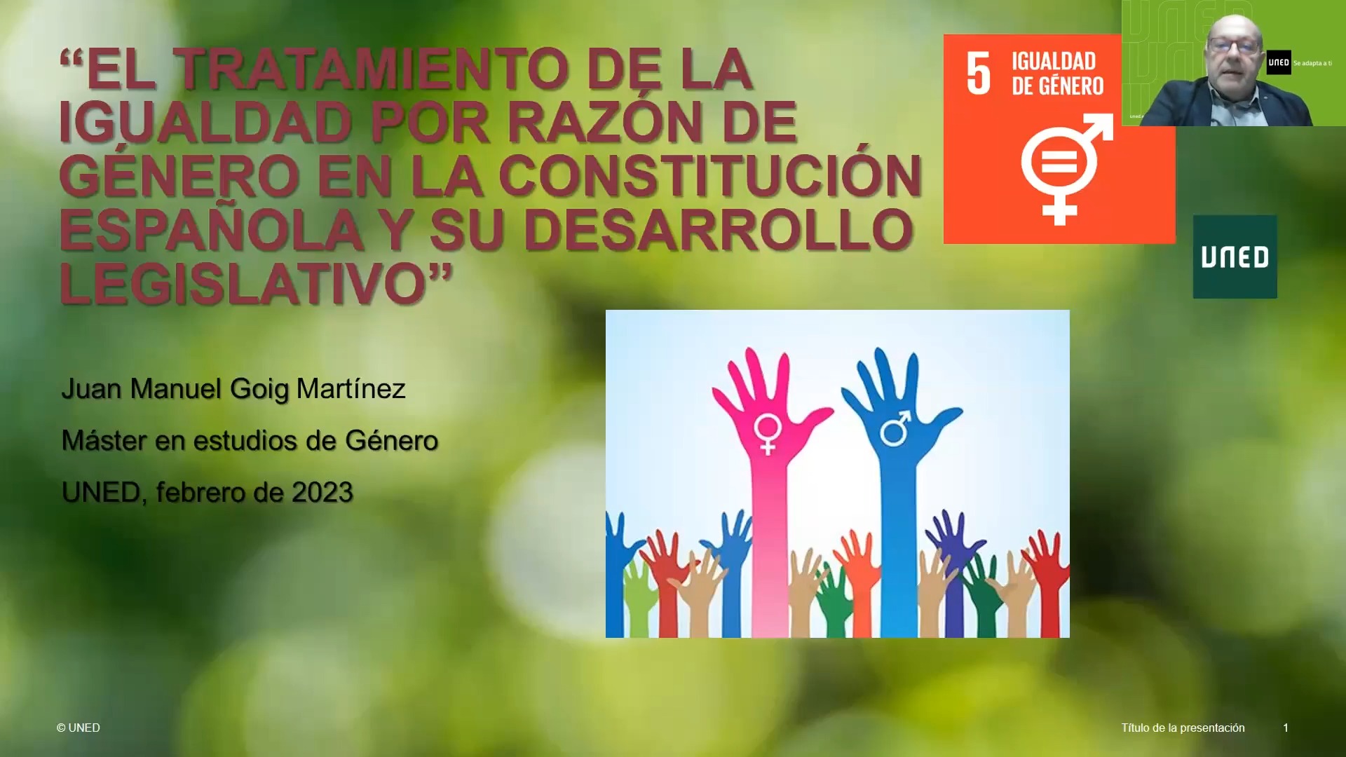 El tratamiento de la igualdad por razón de género en la Constitución Española y su desarrollo legislativo