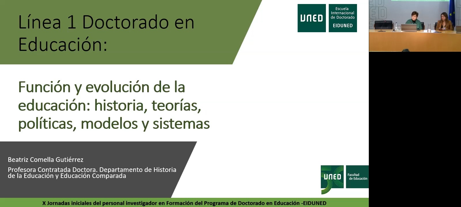 Línea 1. Función y evolución de la educación: historia, teorías, políticas, modelos y sistemas