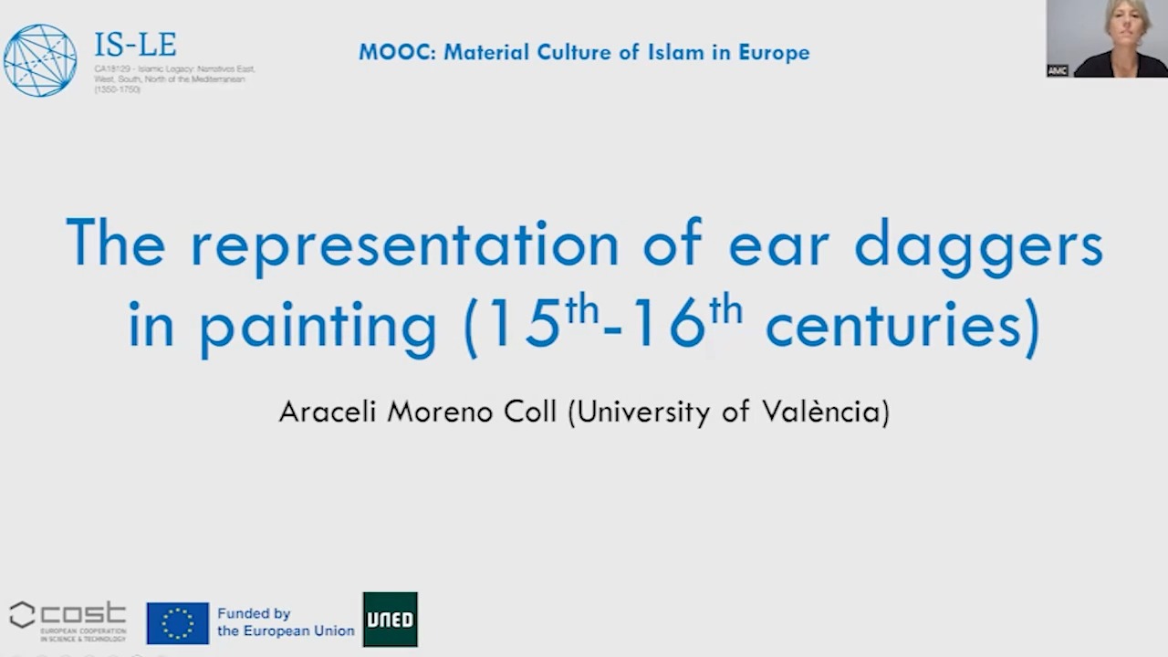 5.2c.- The representation of ear daggers in painting  (15th-16th centuries)            