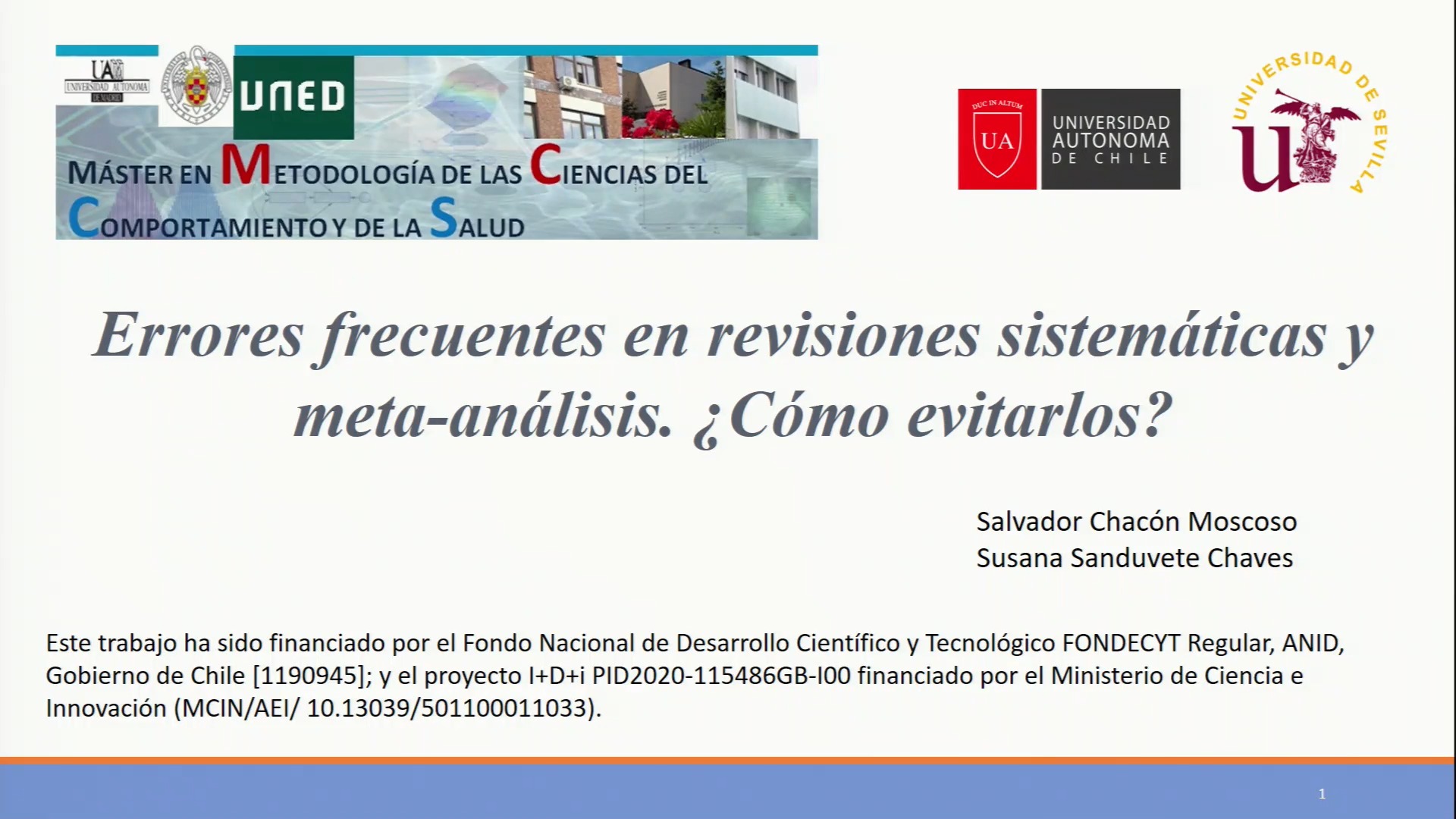 Errores frecuentes en revisiones sistemática y meta-análisis. ¿Cómo evitarlos? I