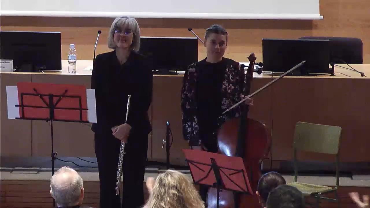 Concierto de flauta travesera y violoncello. Asociación DOSPORCUATRO