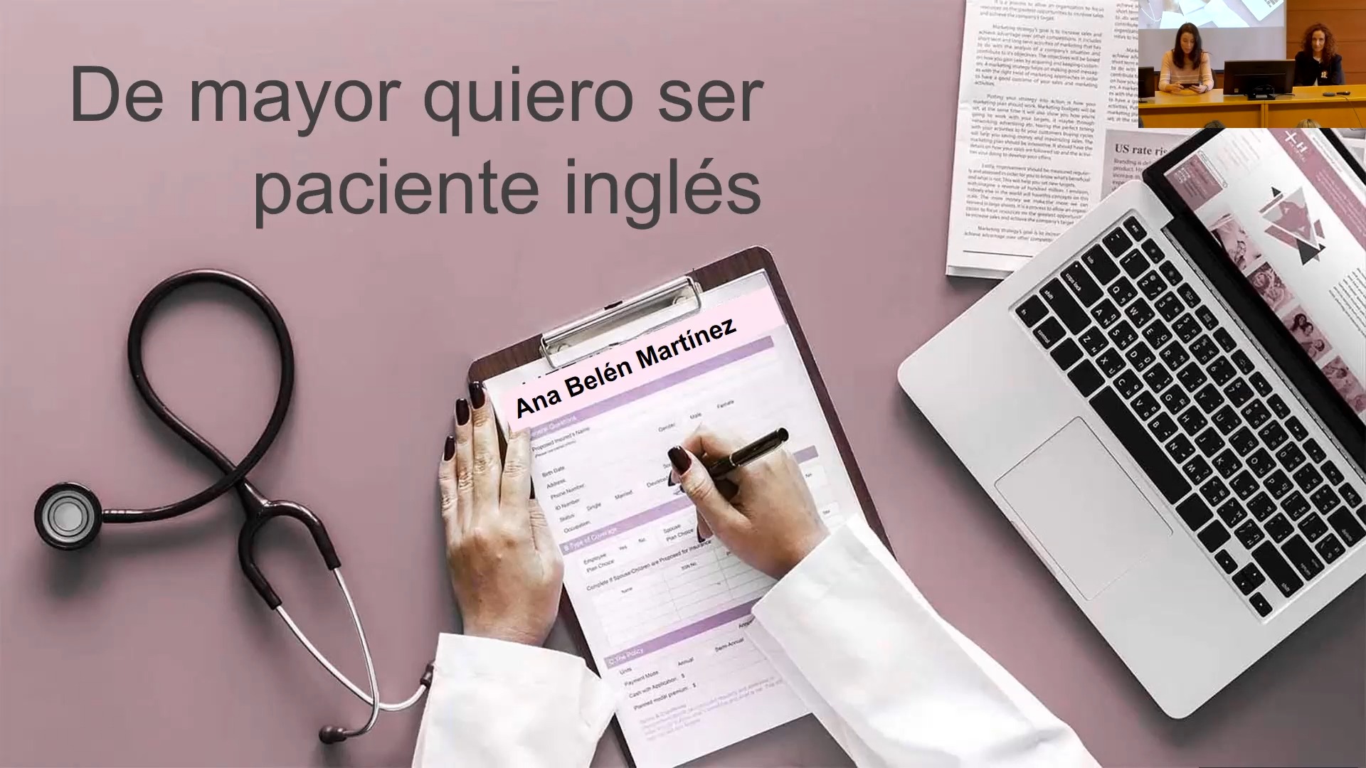 De mayor quiero ser paciente inglés