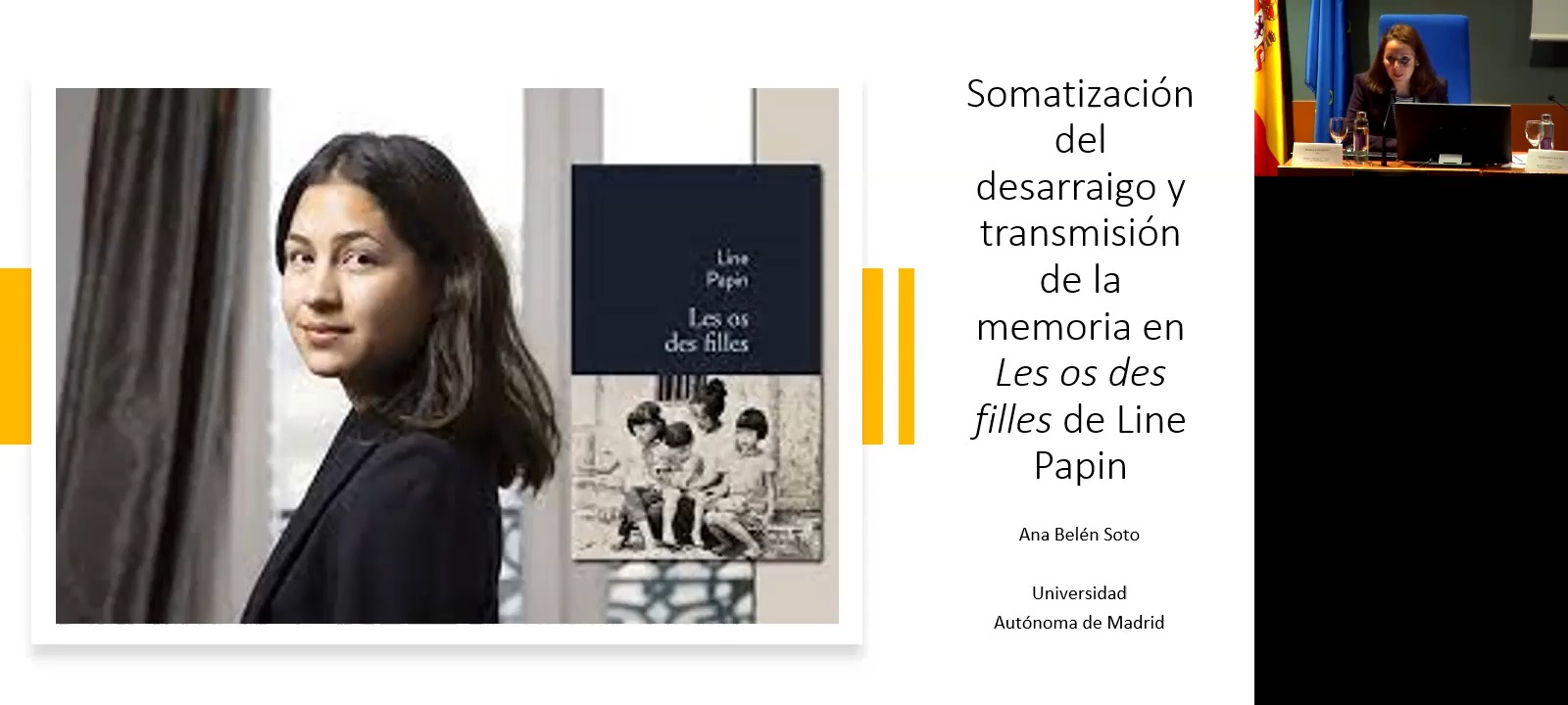 Somatización del desarraigo y transmisión de la memoria en Les os des filles de Line Papin