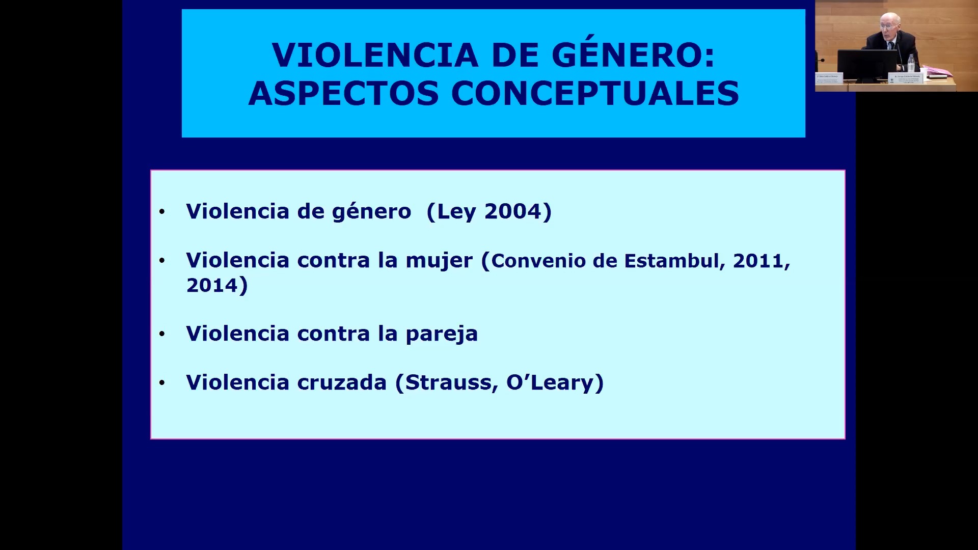 Conferencia marco: Haciendo frente a las múltiples caras de la violencia de pareja