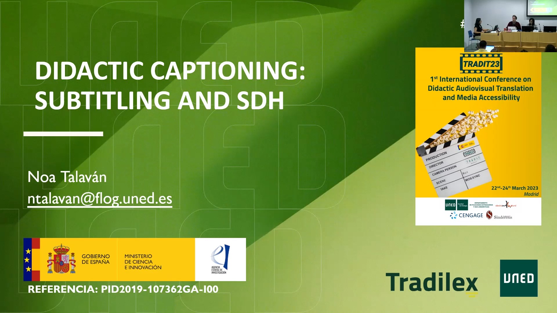 Workshop 2: Didactic captioning: subtitling and SDH 1