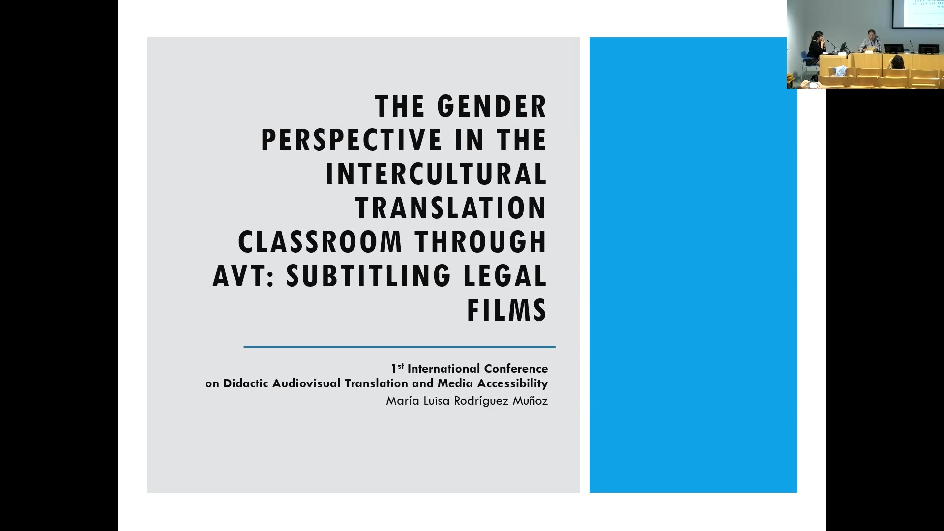 The Gender Perspective in the Intercultural Translation Classroom through AVT: Subtitling Legal Films