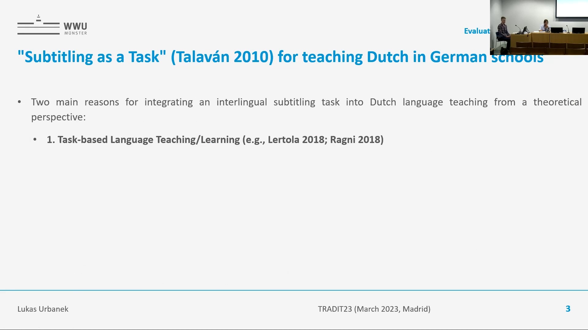 Evaluating a Subtitling Activity with German L2 Dutch Learners to Promote Language Mediation and Vocabulary Development
