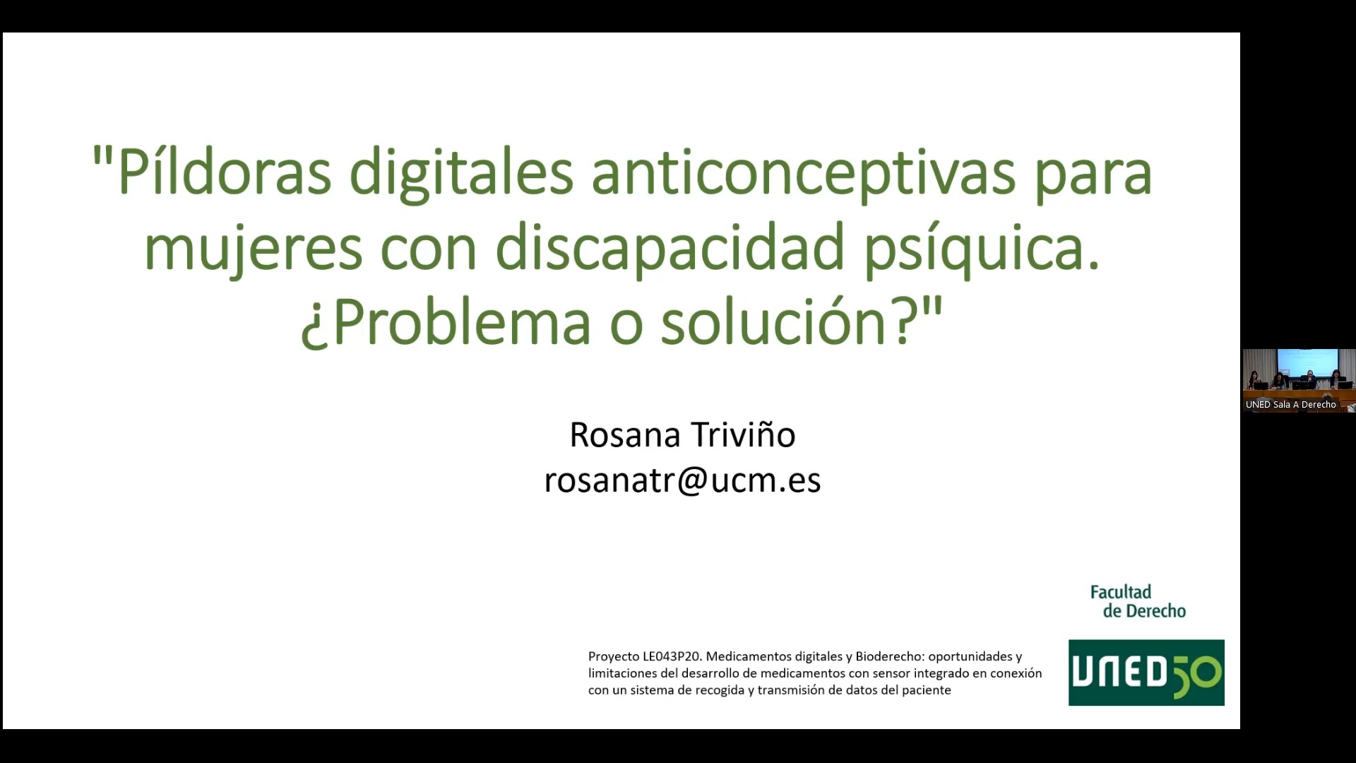 Píldoras digitales anticonceptivas para mujeres con discapacidad psíquica. ¿Problema o solución?
